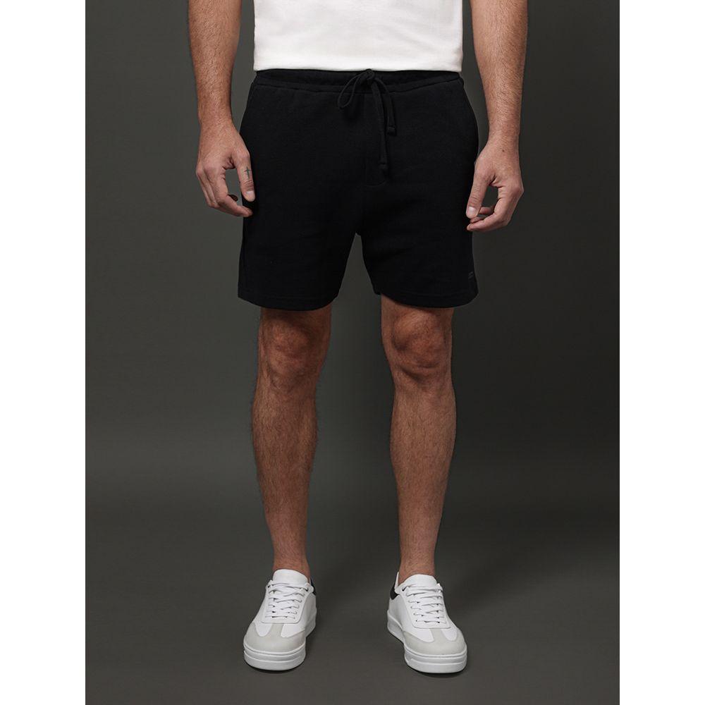 Bermuda Masculina Moletom Jogger Calvin Klein - Preto - 1