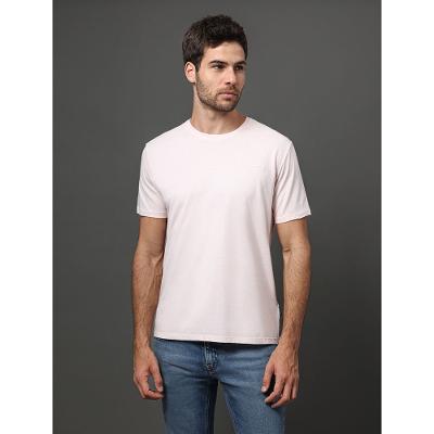Camiseta Masculina Gola Careca Solid Liquid - Rosa Pó