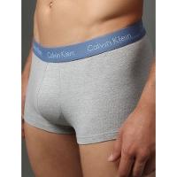 Kit 4 Cuecas Low Rise Trunk Calvin Klein Underwear - Azul Medio/Azul Claro - 7