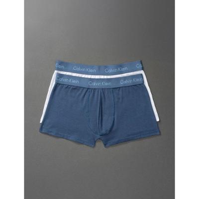 Kit 2 Cuecas Menino Trunk Classic Calvin Klein Underwear - Azul Medio/Azul Claro