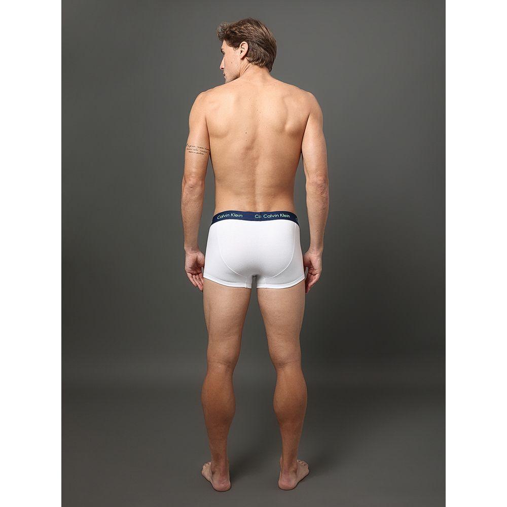 Kit 3 Cuecas Low Rise Trunk Classic Calvin Klein Underwear - Branco / Cinza Mescla - 2