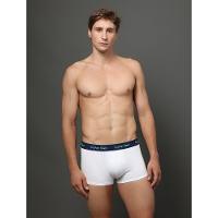 Kit 3 Cuecas Low Rise Trunk Classic Calvin Klein Underwear - Branco / Cinza Mescla - 1