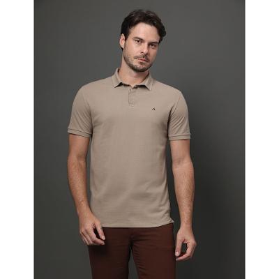Polo Masculina Slim Calvin Klein - Caqui Medio