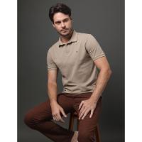 Polo Masculina Slim Calvin Klein - Caqui Medio - 5