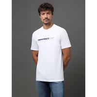 Camiseta Masculina Movements Calvin Klein Jeans - Branco - 1