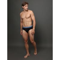 Kit 3 Cuecas Brief Calvin Klein Underwear - Azul Medio/Azul Claro - 3