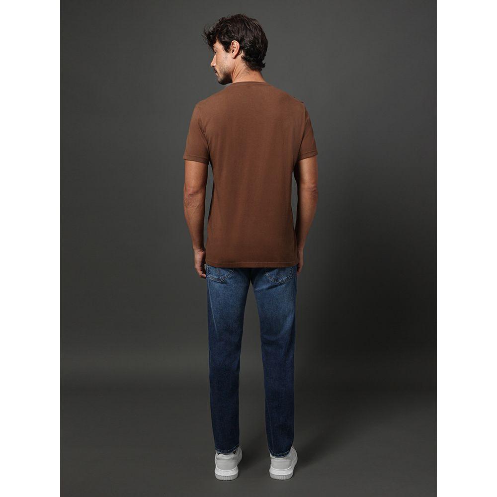 Camiseta Masculina Re Issue Calvin Klein Jeans - Marrom - 2