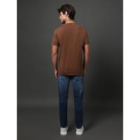 Camiseta Masculina Re Issue Calvin Klein Jeans - Marrom - 2