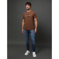Camiseta Masculina Re Issue Calvin Klein Jeans - Marrom - 3
