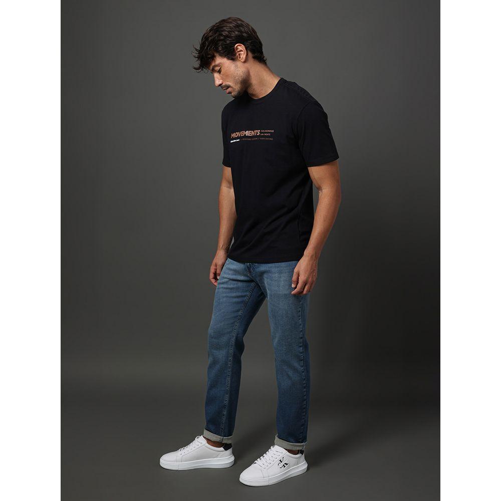 Camiseta Masculina Movements Calvin Klein Jeans - Preto - 5