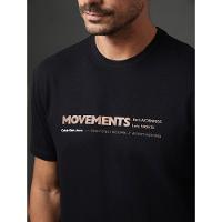 Camiseta Masculina Movements Calvin Klein Jeans - Preto