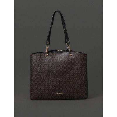 Bolsa Feminina Tote Monograma Calvin Klein - Marrom