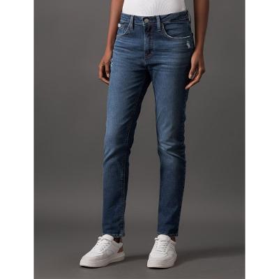 Calça Jeans Feminina Slim Filigrana Embossed Calvin Klein Jeans - Azul Médio