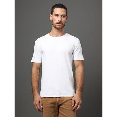 Camiseta Masculina Ribana Logo Monogram Calvin Klein Jeans - Branco