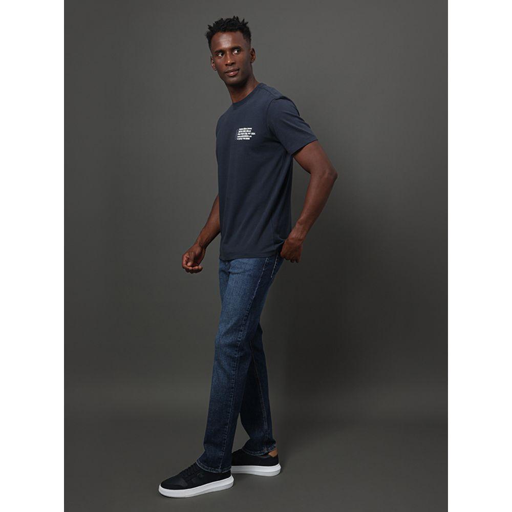 Camiseta Masculina Ny Address Calvin Klein Jeans - Marinho - 5