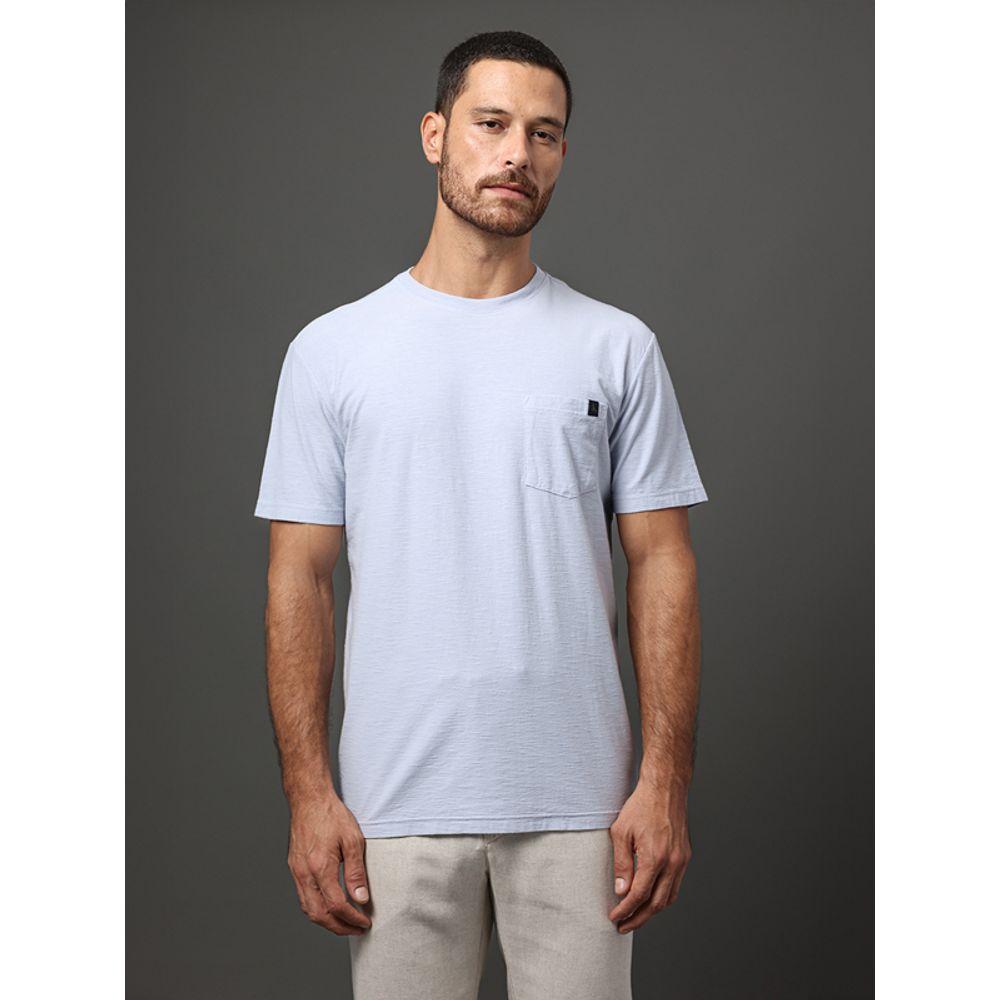 Camiseta Masculina Flamê Com Bolso Calvin Klein Jeans - Lavanda - 1