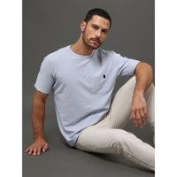 Camiseta Masculina Flamê Com Bolso Calvin Klein Jeans - Lavanda - 5