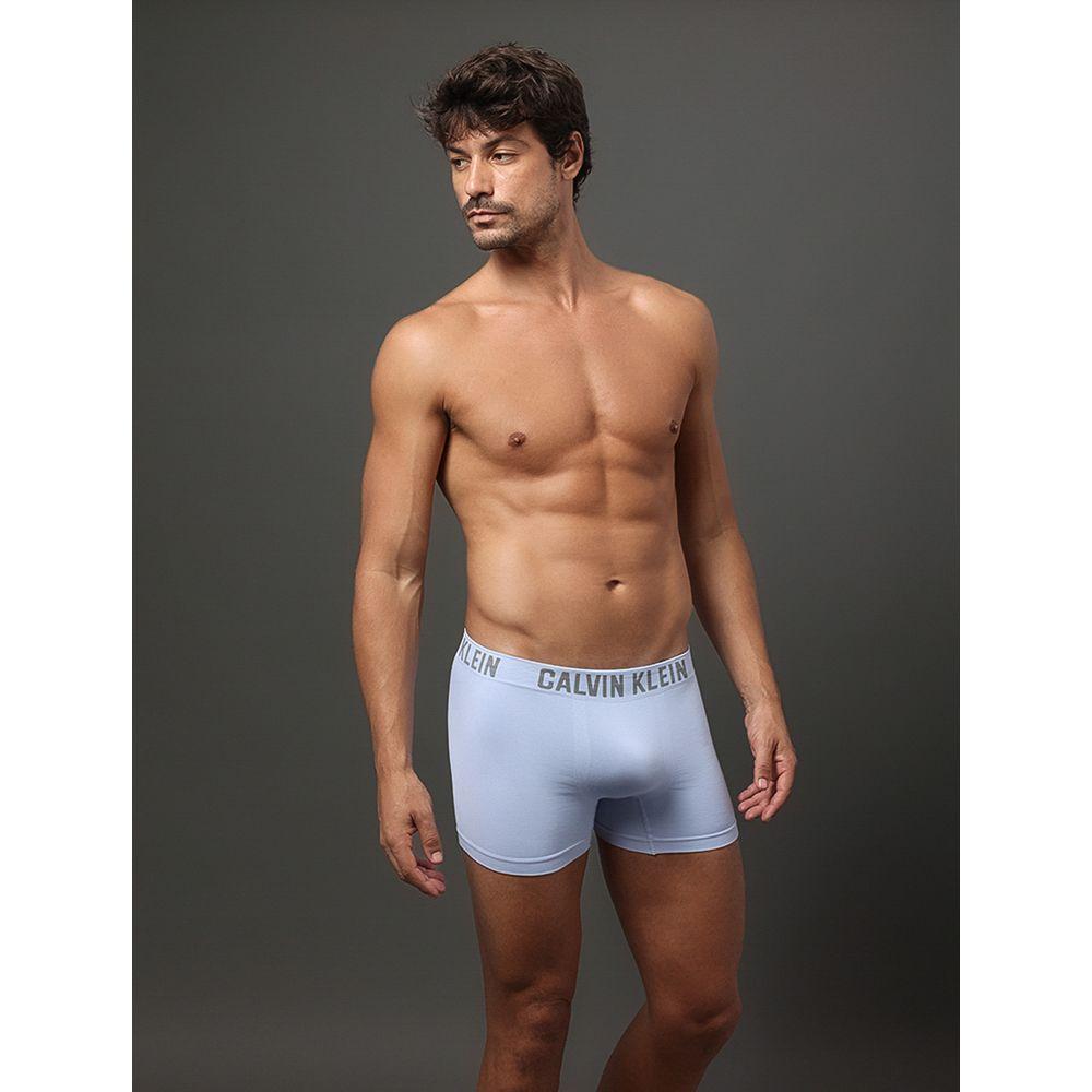Kit 2 Cuecas Trunk Sem Costura Calvin Klein Underwear - Marinho Com Azul Claro - 1