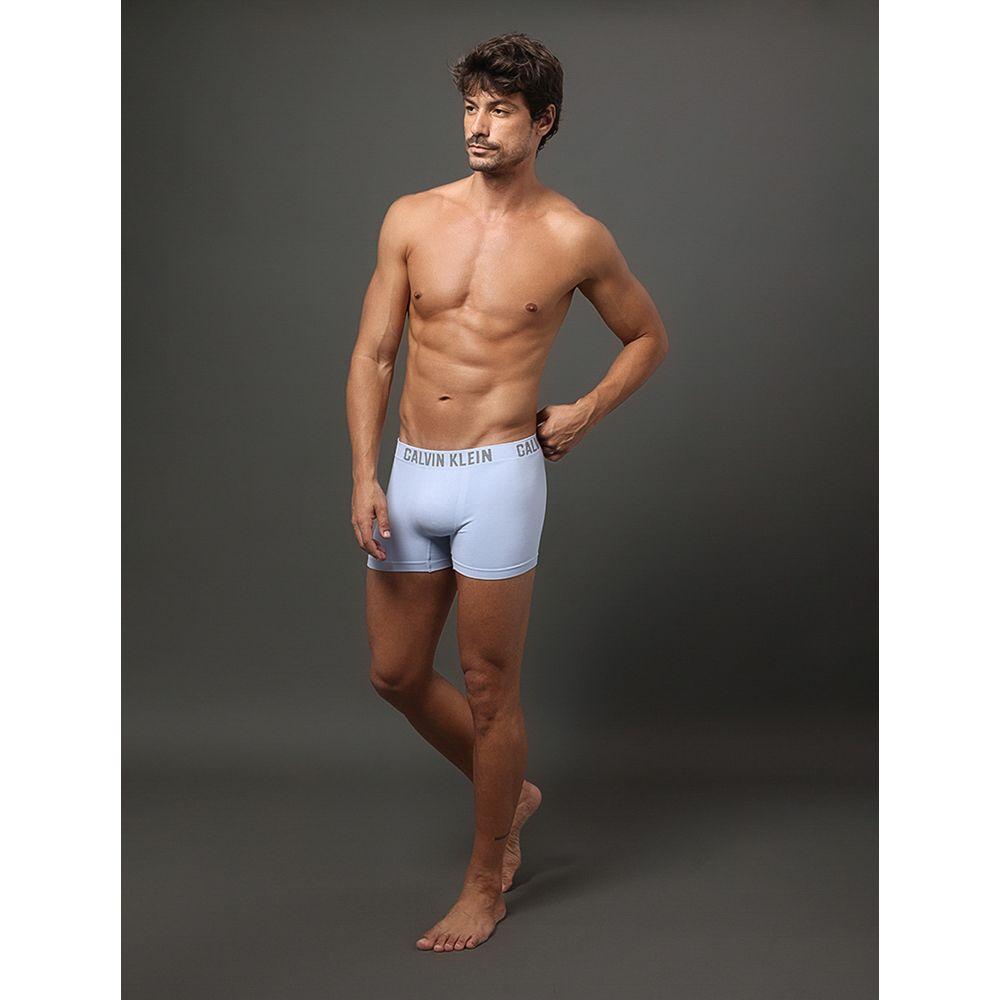 Kit 2 Cuecas Trunk Sem Costura Calvin Klein Underwear - Marinho Com Azul Claro - 2