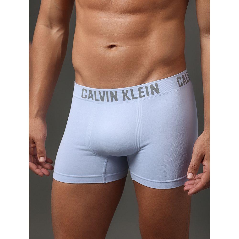 Kit 2 Cuecas Trunk Sem Costura Calvin Klein Underwear - Marinho Com Azul Claro - 4