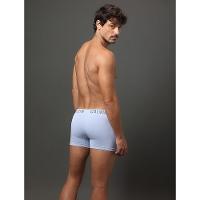 Kit 2 Cuecas Trunk Sem Costura Calvin Klein Underwear - Marinho Com Azul Claro - 5