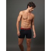 Kit 2 Cuecas Boxer Recycled Intense Power Calvin Klein Underwear - Preto/Vermelho Escuro - 1