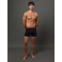 Kit 2 Cuecas Boxer Recycled Intense Power Calvin Klein Underwear - Preto/Vermelho Escuro - 2
