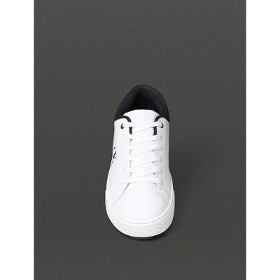 Tênis Masculino Palito Side Calvin Klein Jeans - Branco/ Preto