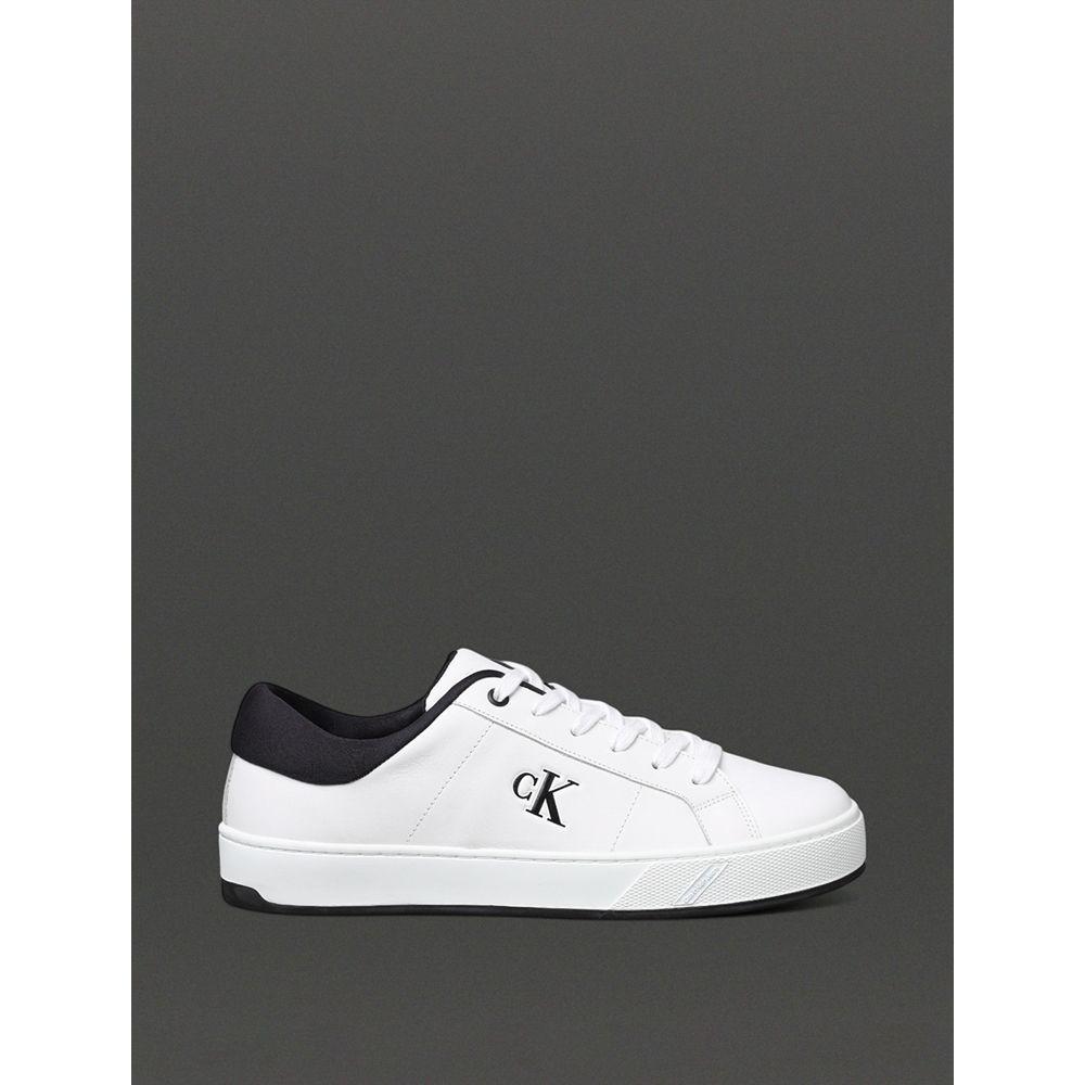 Tênis Masculino Palito Side Calvin Klein Jeans - Branco/ Preto - 1