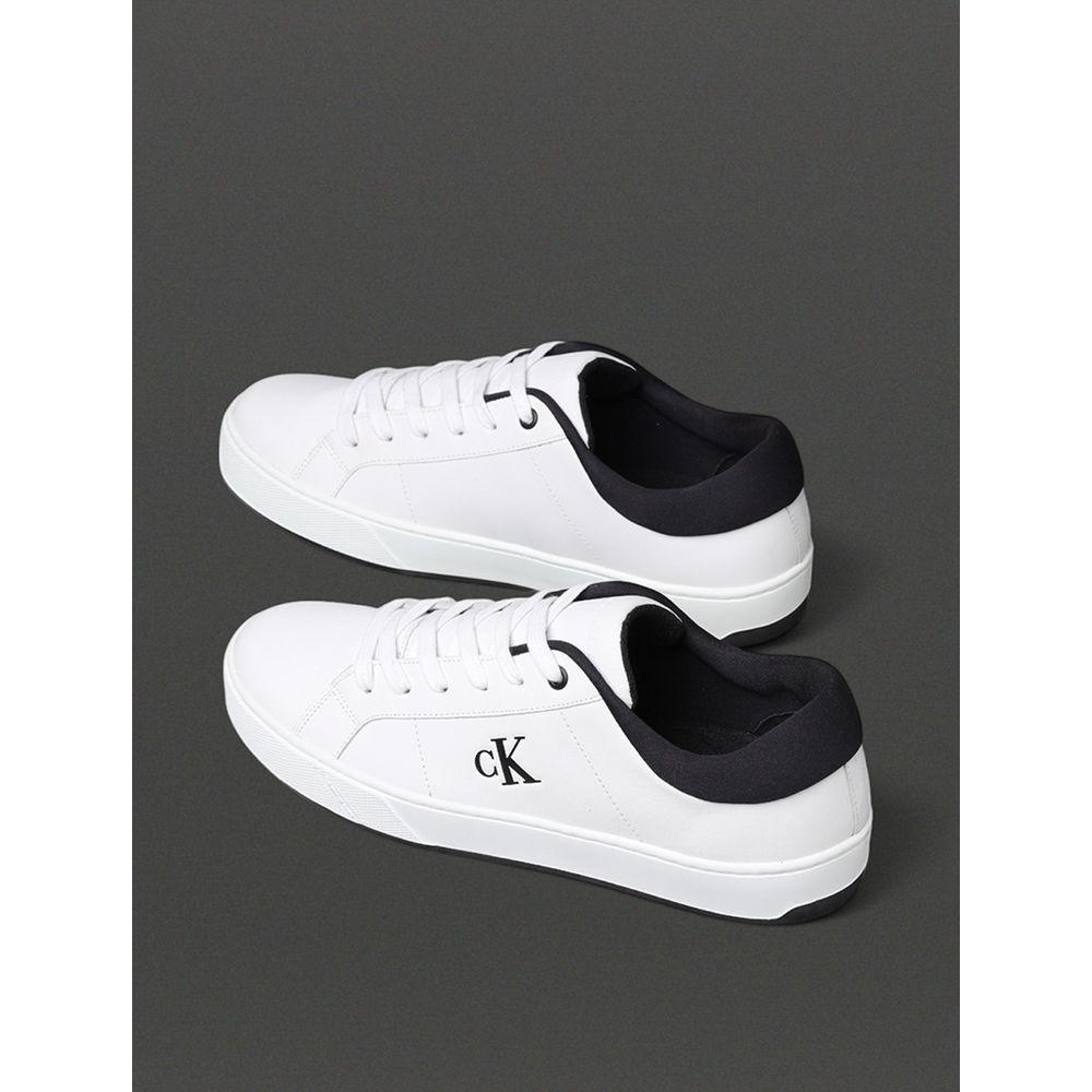 Tênis Masculino Palito Side Calvin Klein Jeans - Branco/ Preto - 3