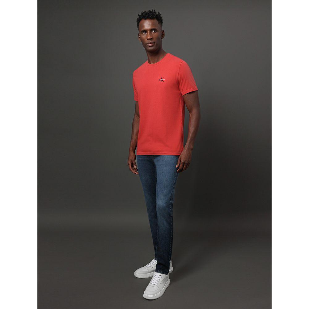 Camiseta Masculina Reissue Peito Calvin Klein Jeans - Vermelho - 3