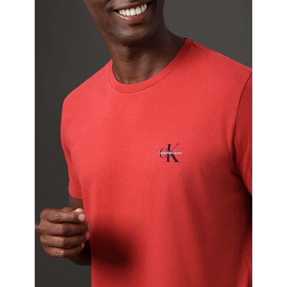 Camiseta Masculina Reissue Peito Calvin Klein Jeans - Vermelho - 4