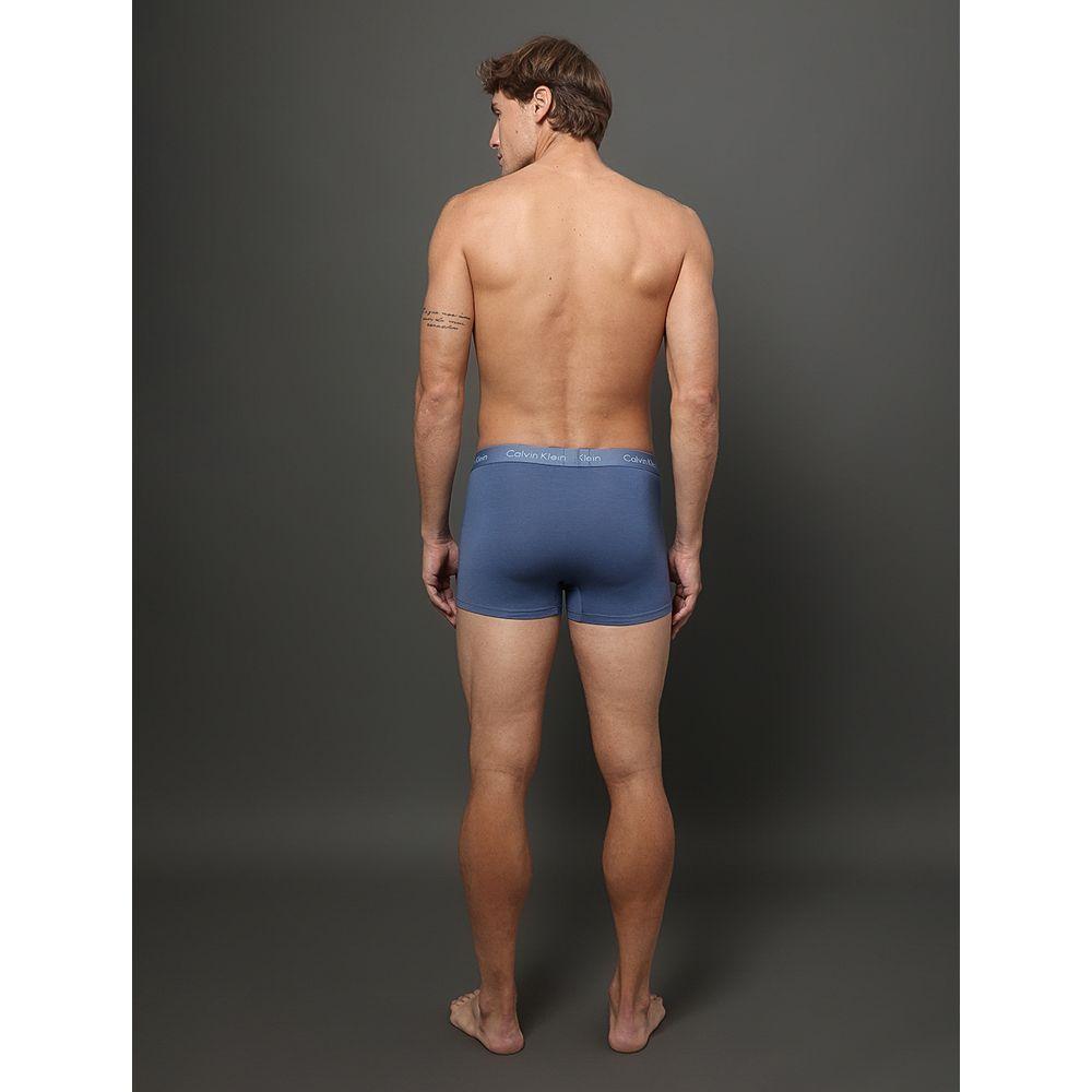 Cueca Trunk de Modal Calvin Klein Underwear - Azul Medio/Azul Claro - 2