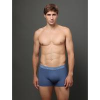 Cueca Trunk de Modal Calvin Klein Underwear - Azul Medio/Azul Claro - 1