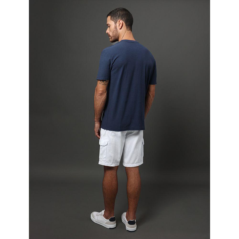 Camiseta Masculina Flamê Com Bolso Calvin Klein Jeans - Marinho - 2