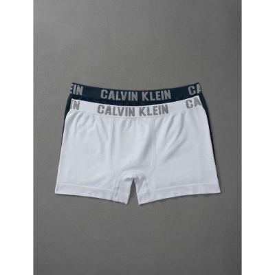 Kit 2 Cuecas Menino Trunk Sem Costura Calvin Klein Underwear - Marinho Com Azul Claro