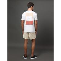 Camiseta Masculina Sunset Overlay Calvin Klein Jeans - Branco - 2