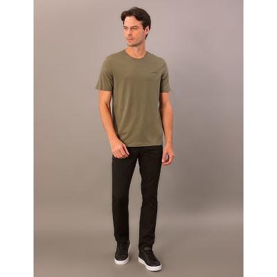 Camiseta Masculina Gola Careca Solid Liquid - Oliva