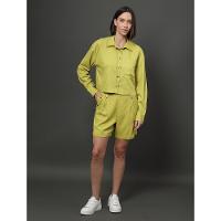 Camisa Feminina Nervura Calvin Klein Jeans - Verde Pistache - 3