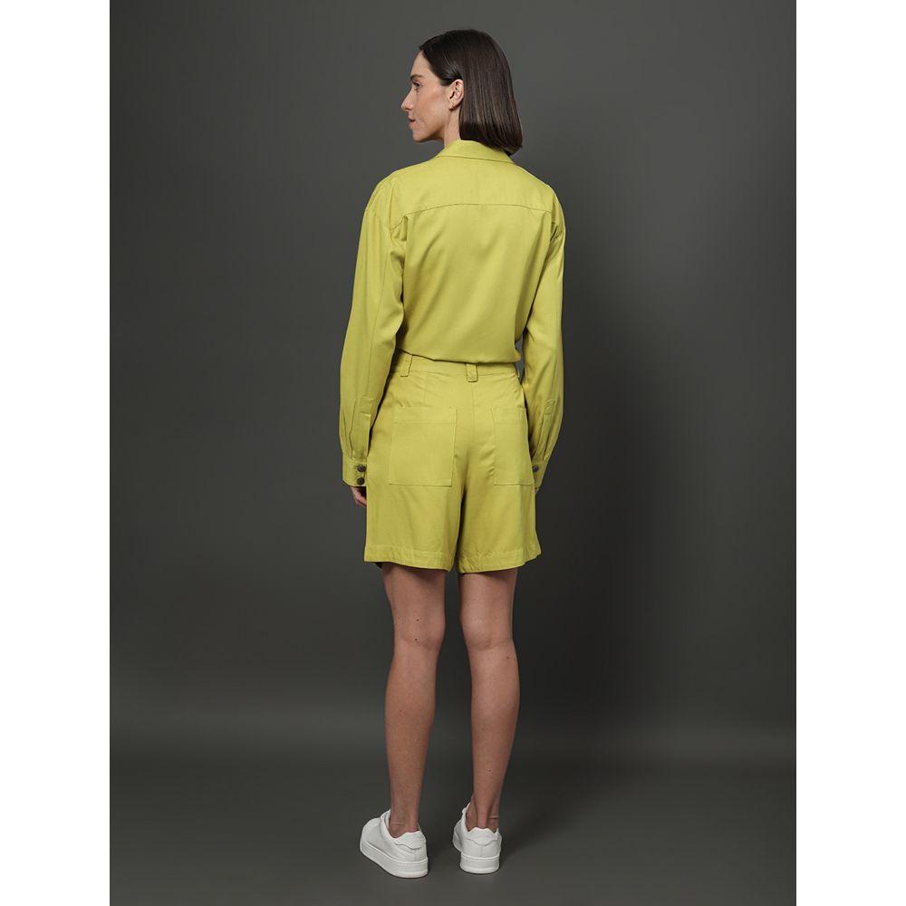 Bermuda Feminina Com Pregas Calvin Klein Jeans - - 2