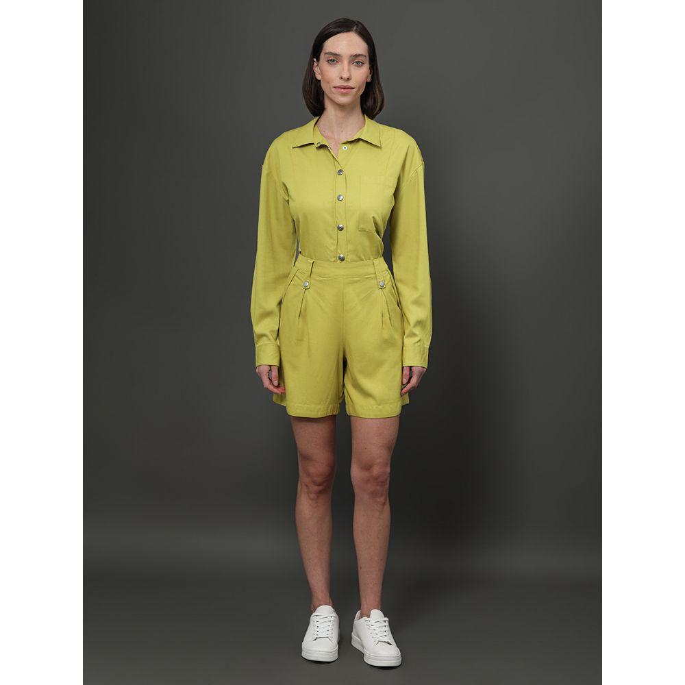 Bermuda Feminina Com Pregas Calvin Klein Jeans - - 3