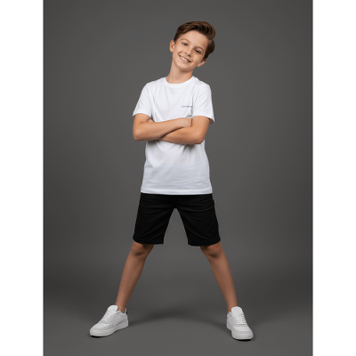 Camiseta Menino Logo Peito Calvin Klein Jeans - Branco