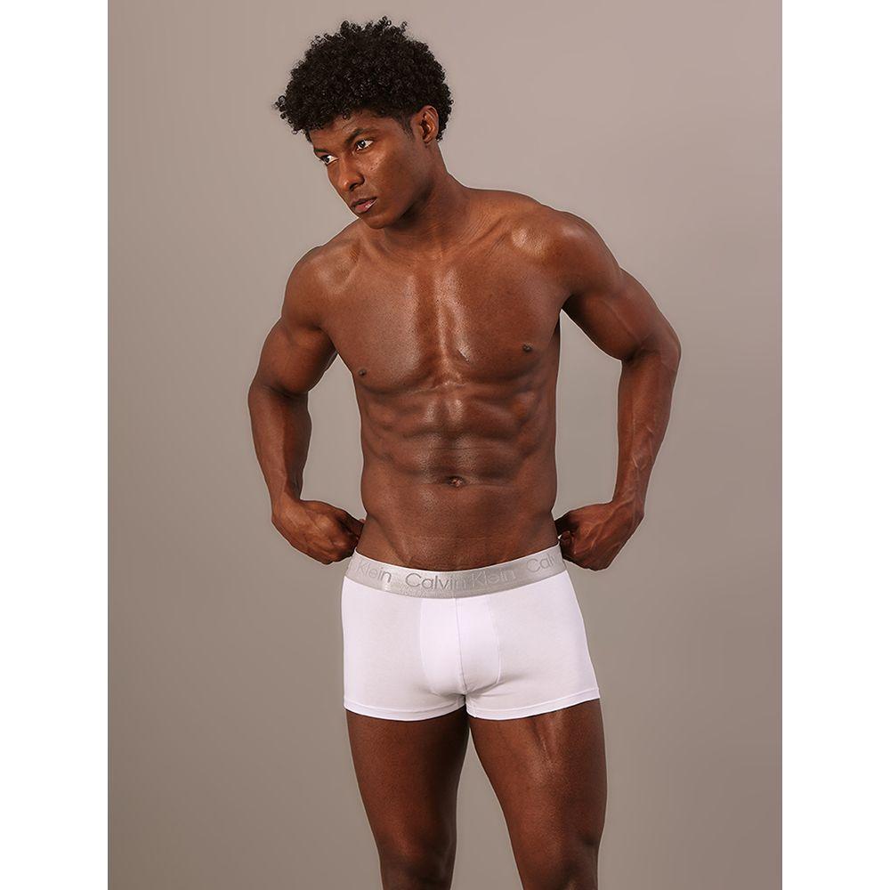 Cueca Low Rise Trunk Pima Cotton Calvin Klein Underwear - Branco - 3