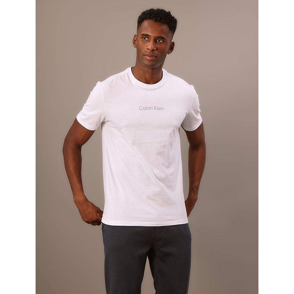 Camiseta Masculina Meia Malha Calvin Klein Underwear - Branco - 3