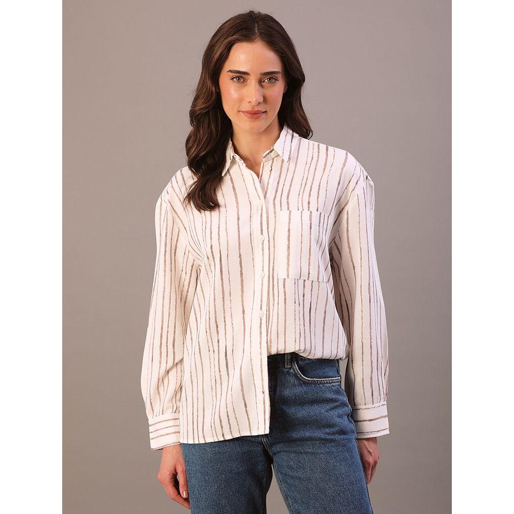 Camisa Feminina Listra Calvin Klein - Off White - 2