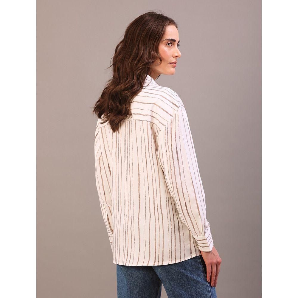 Camisa Feminina Listra Calvin Klein - Off White - 4