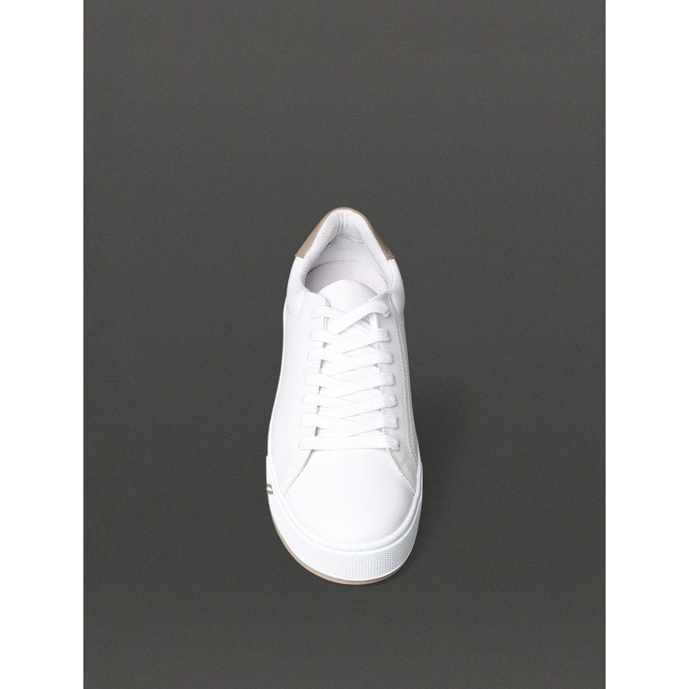 Tênis Masculino Palito Clean Casual Calvin Klein Jeans - Branco/Caqui Claro - 4