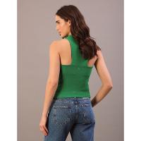 Blusa Feminina Cropped Texturizada Calvin Klein Jeans - Verde Médio