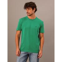 Camiseta Masculina Bordado Calvin Klein Jeans - Verde Médio - 2