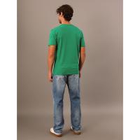 Camiseta Masculina Bordado Calvin Klein Jeans - Verde Médio